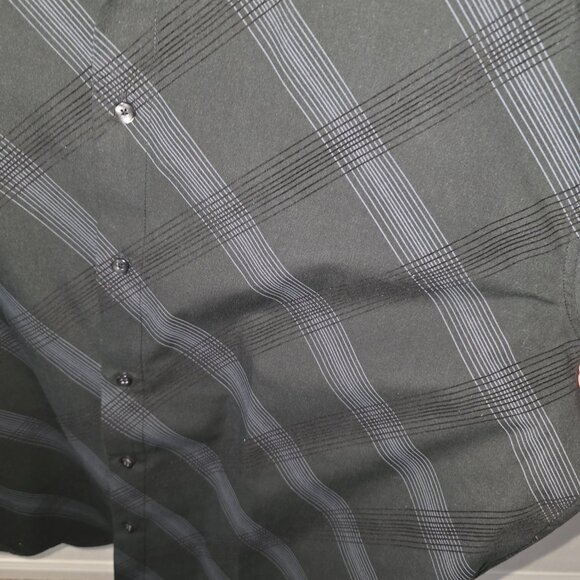 EIGHTY EIGHT PLATINUM MEN XXL DK GRAY W/ GRAY AND BLACK STRIPE LONG SLEEVE SHIRT - Picture 3 of 10